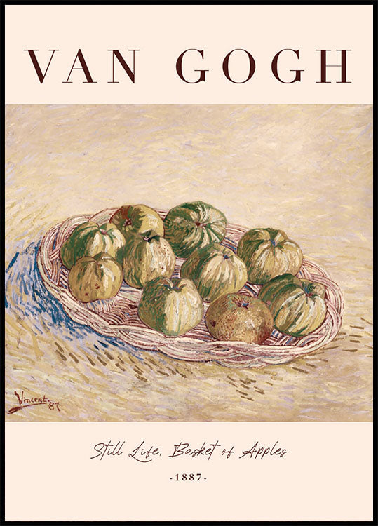 Still Life, Basket of Apples by Vincent van Gogh Poster