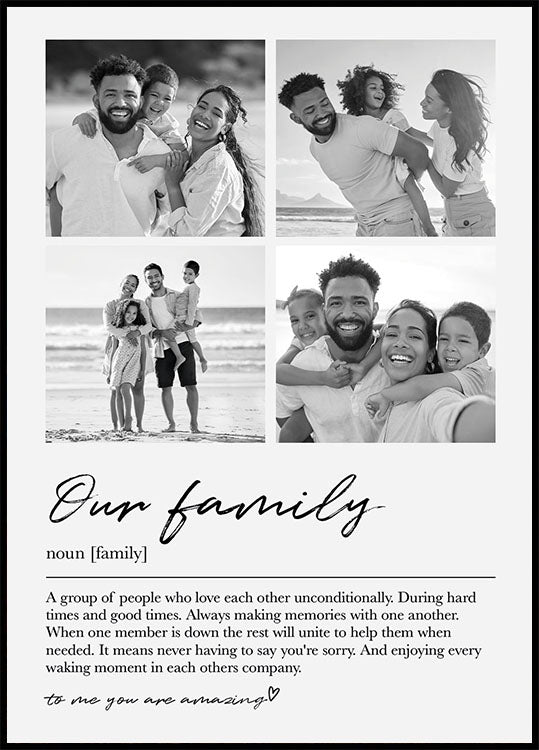 Personalized Our Family Poster