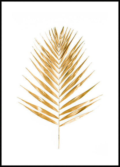 Gold Palm Leaf Poster