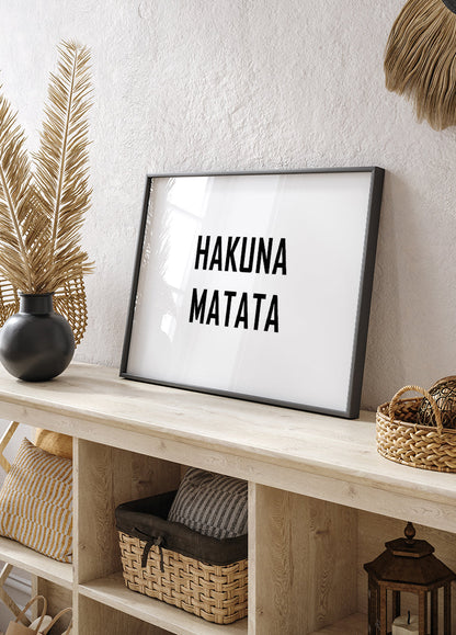 Hakuna Matata Visual Art Poster