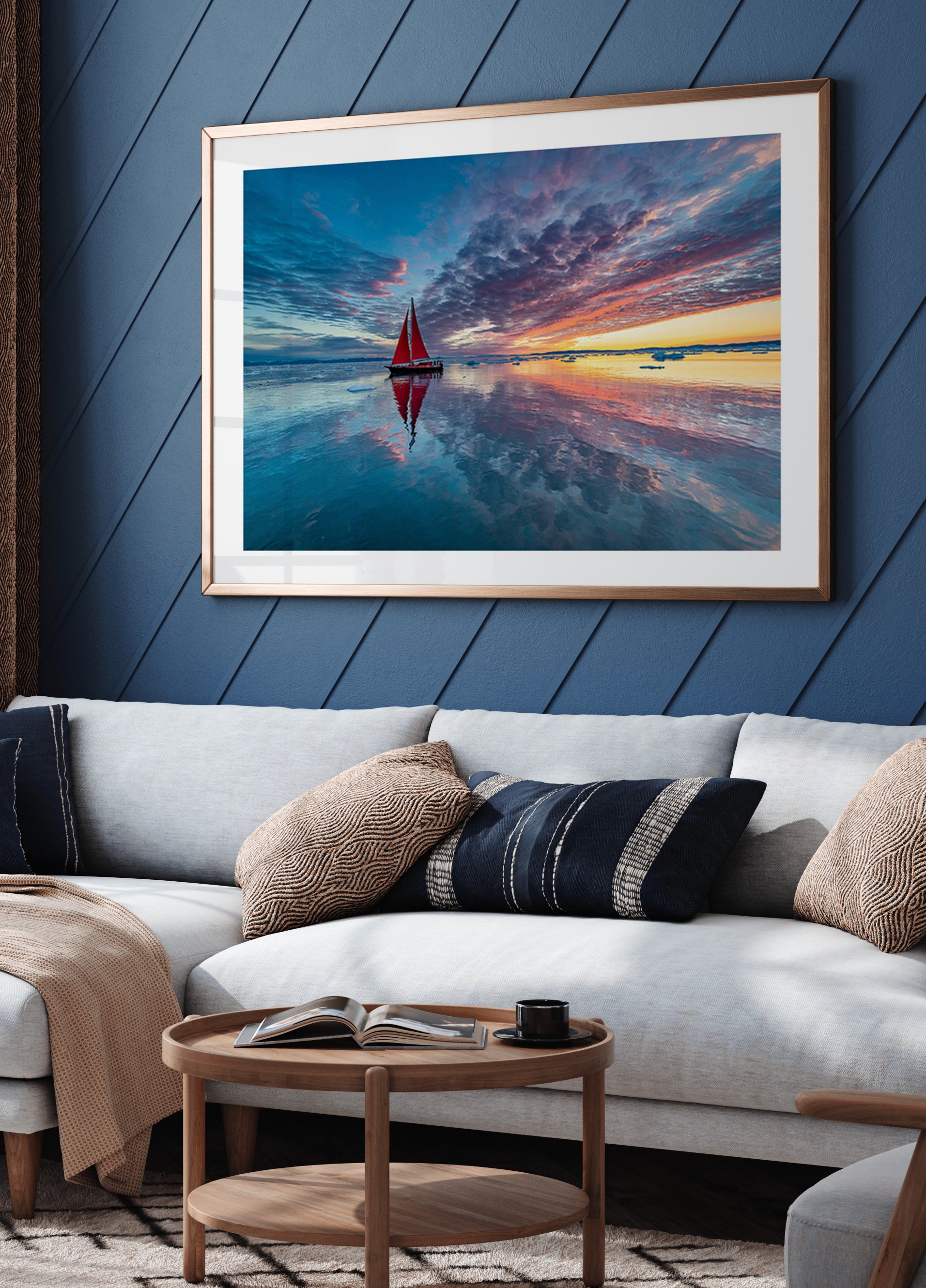 Greenland fire sky Poster