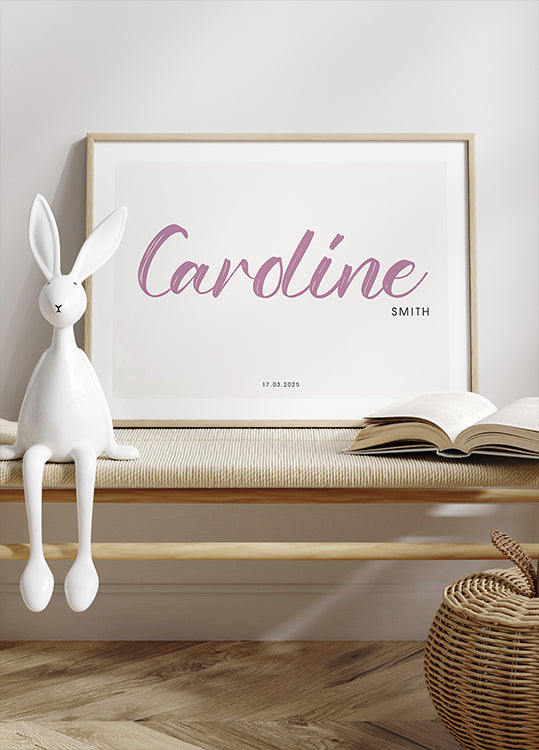 Baby Name Personalized Minimalist Poster