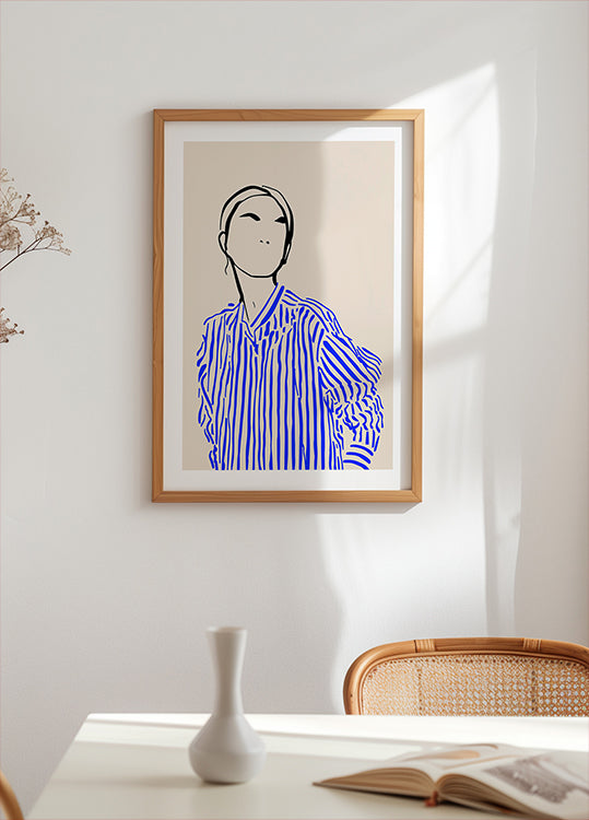 Greywork.Studio | Erato in Blue Poster