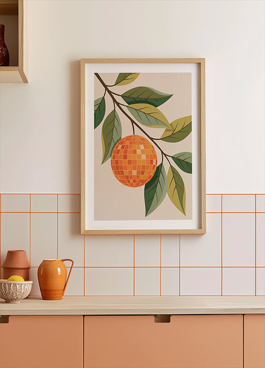 Disco Orange Poster