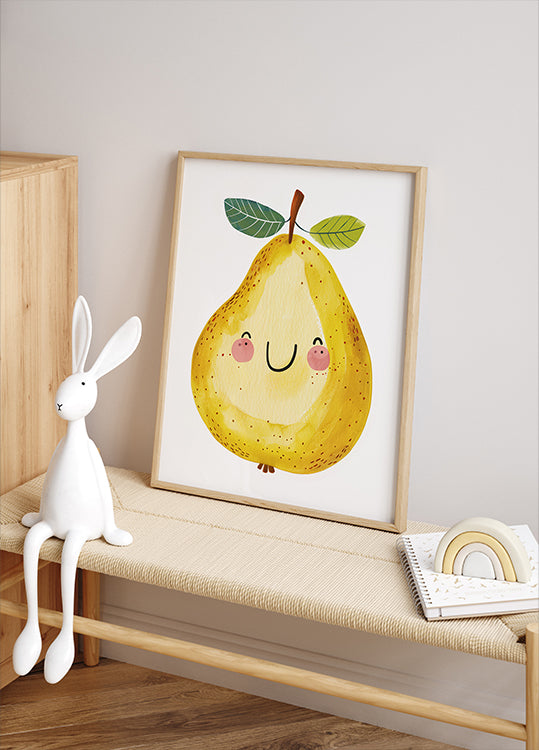 Smiling Yellow Pear Poter