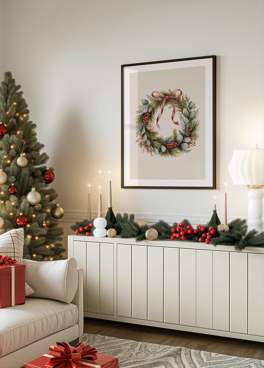 Christmas Wreath Poster