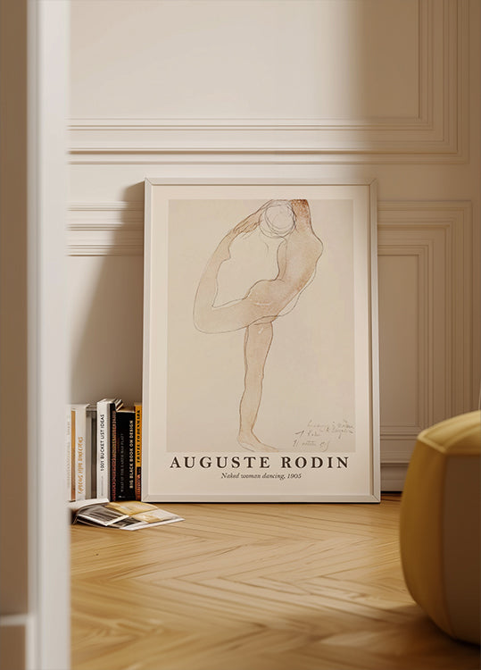 Auguste Rodin, Naked Woman Dancing Poster