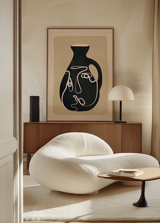 Abstract Art Vase Poster