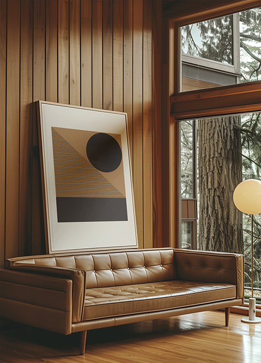 Geometric Eclipse Poster