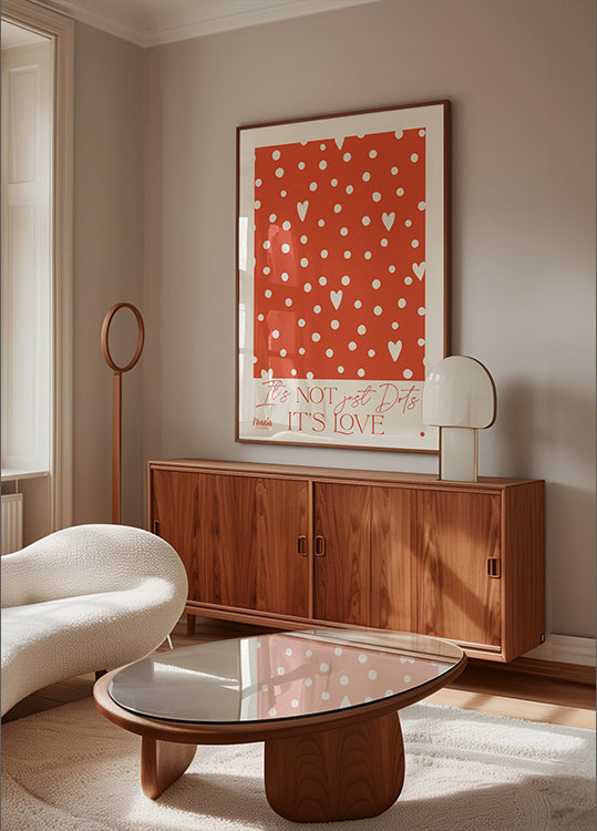About Love. Dots Poster