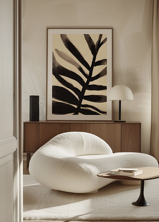 Branches in Black and Beige I Poster