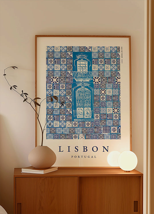 Lisbon, Portugal Patterns Poster