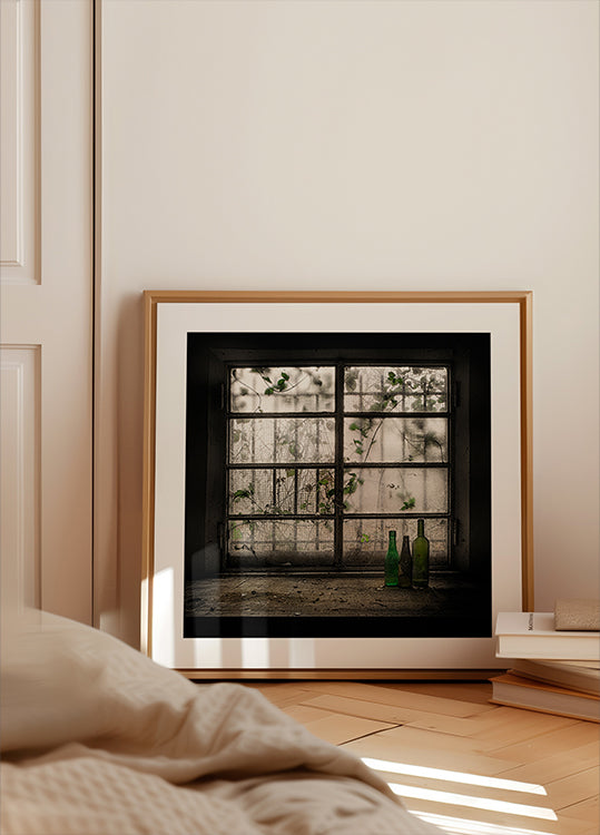 Still-Life with glass bottle Poster