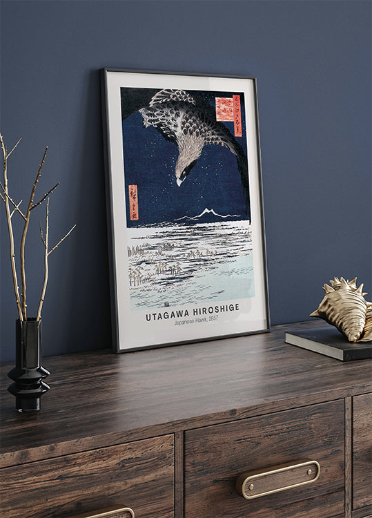 Utagawa Hiroshige Japanese Hawk Poster