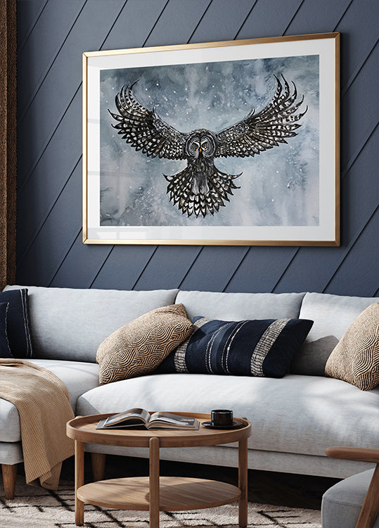 great grey owl Poster