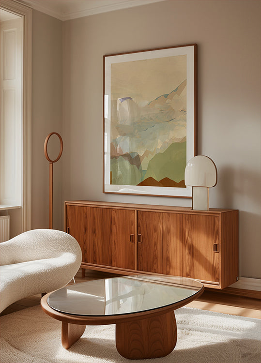 Peachy Mountain Range 3 Poster