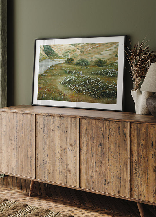 Path of Flowers Poster