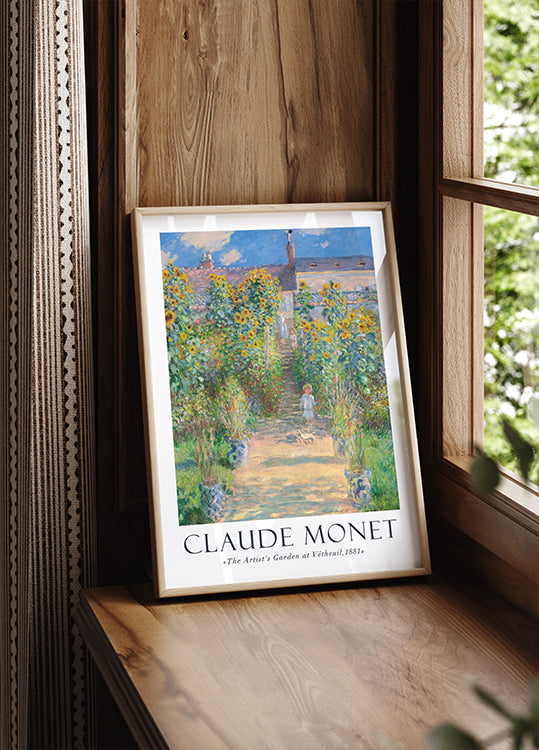 Claude Monet The Artist's Garden at Vétheuil Poster