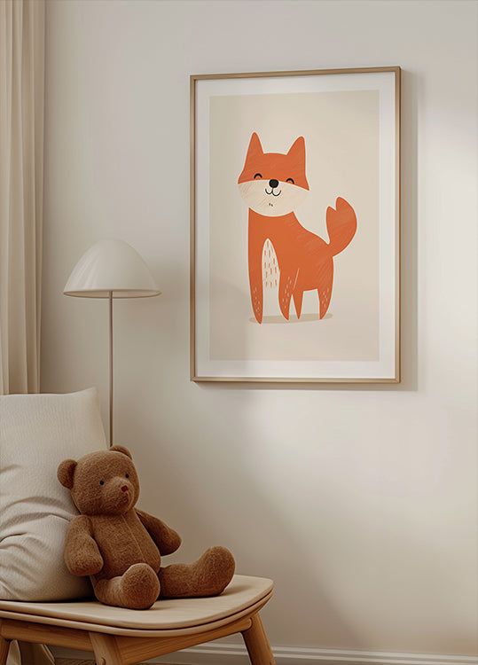 Smiling Fox Poster