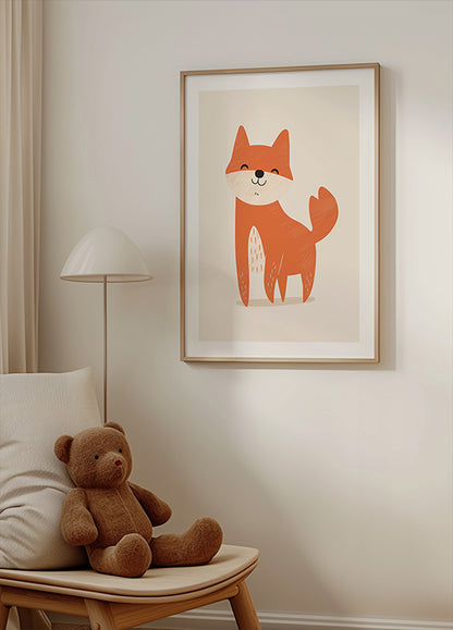 Smiling Fox Poster
