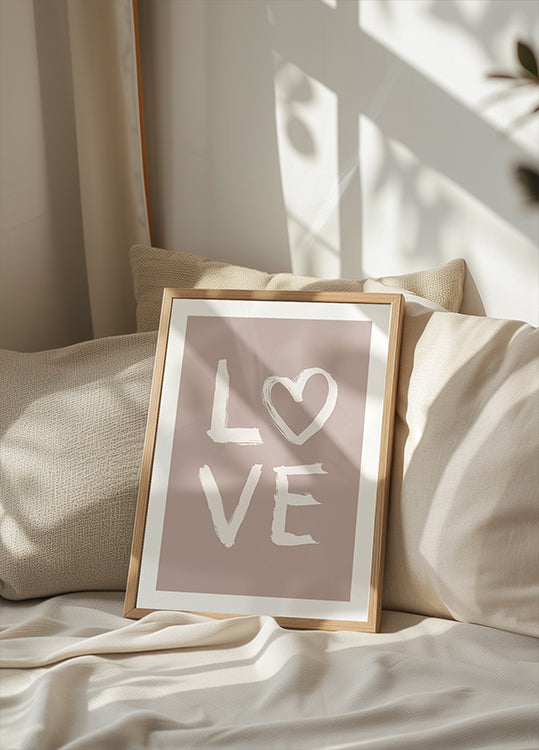 LOVE Toothy Pink Poster