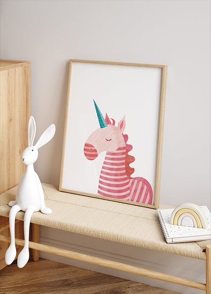 Pink Unicorn Poster