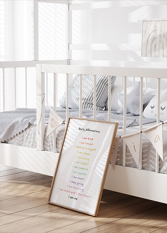 Children's affirmations emotions print 3