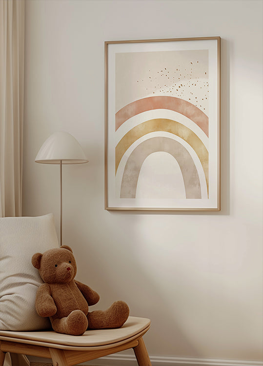 Soft Boho Rainbow Poster