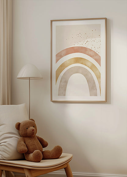 Soft Boho Rainbow Poster
