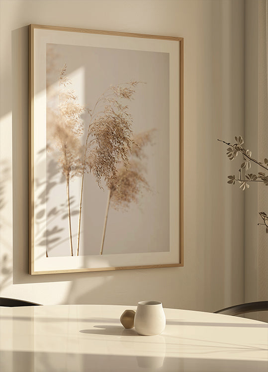 Reed Grass Grey 09 Poster