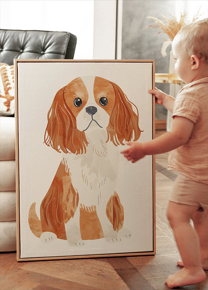 Cavalier Spaniel Dog Poster