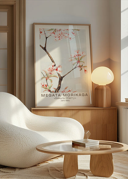 Sakura Cherry Japanese Blossom, Megata Morikaga 1870–1880 Poster