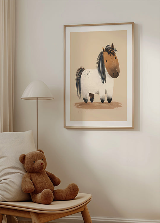 Cute Chubby Pony Poster