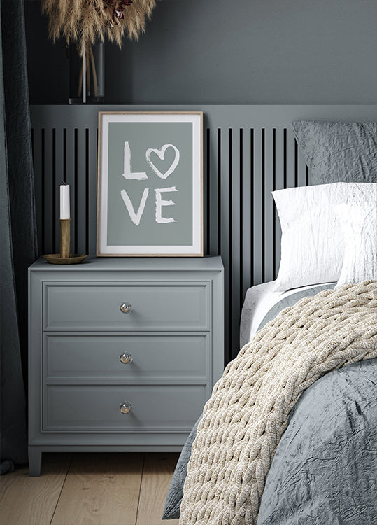 LOVE Toothy Green Poster