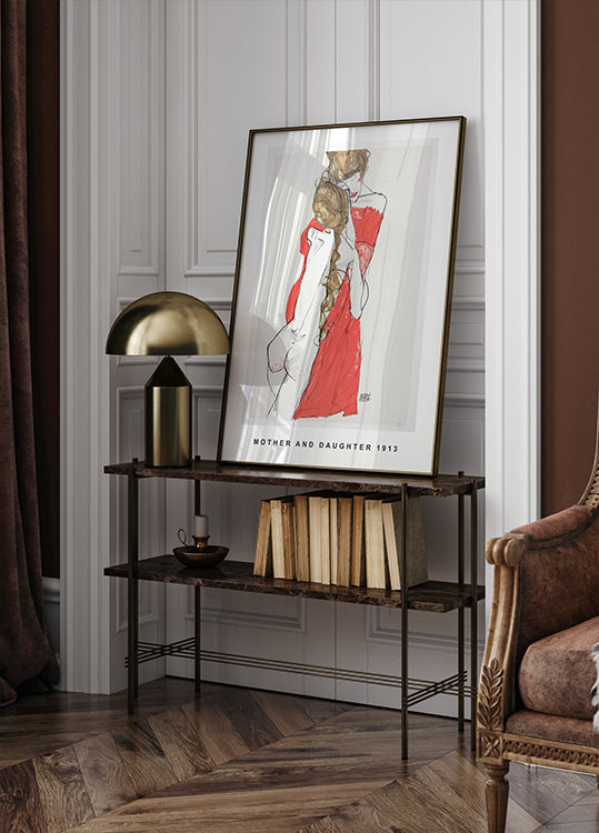 Egon Schiele Mother and Daughter 1913 Poster