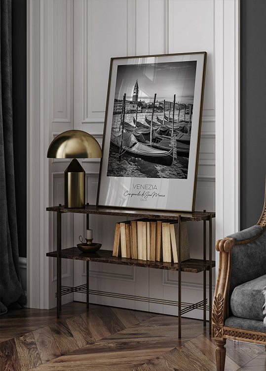 In focus: VENICE Grand Canal and St Mark's Campanile Poster