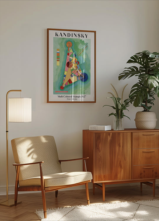 Multi Colored Triangle, 1927, Wassily Kandinsky Poster