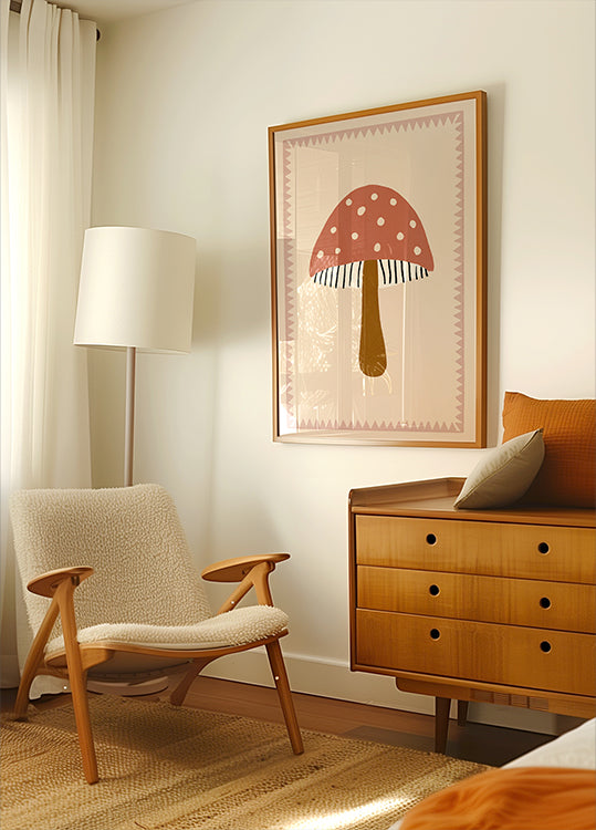 Cute Toadstool Poster
