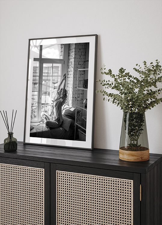 Morning Relaxation by the Window Poster