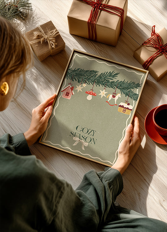 Toys on the Christmas tree Poster