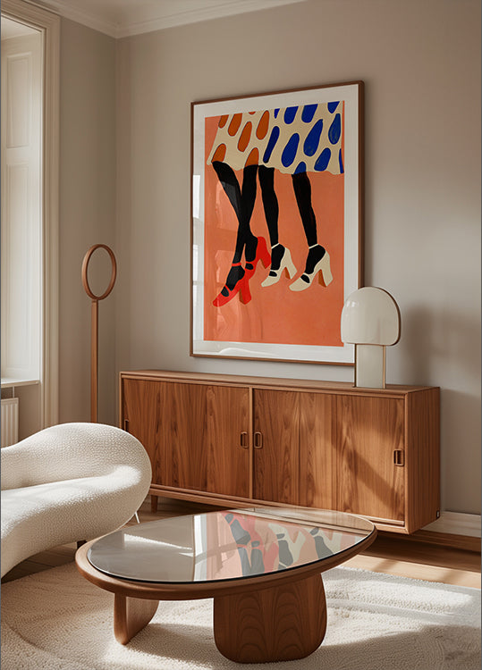 Polka Dot Steps Poster