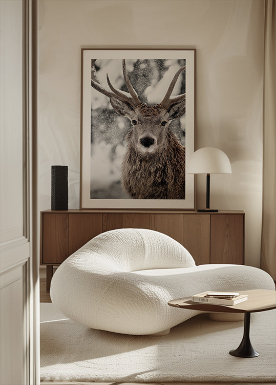 Winter Stag Poster