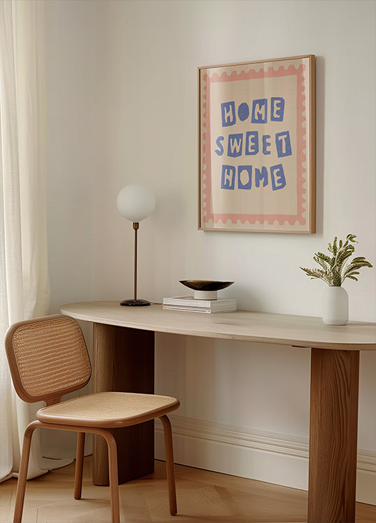 Home Sweet Home Typography Poster