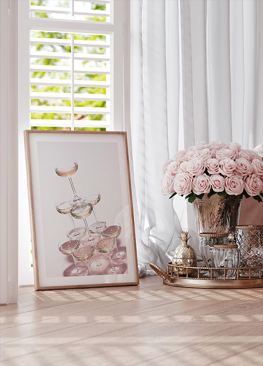 Champagne tower_1 Poster