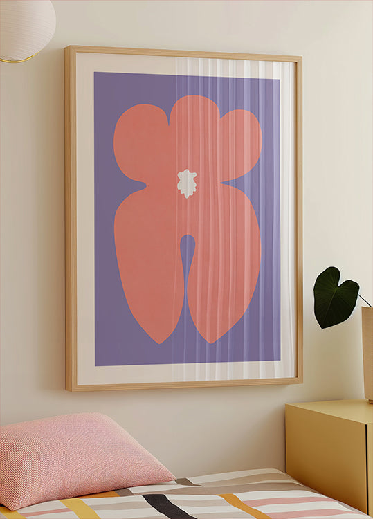 Pink Orchid Flower Poster