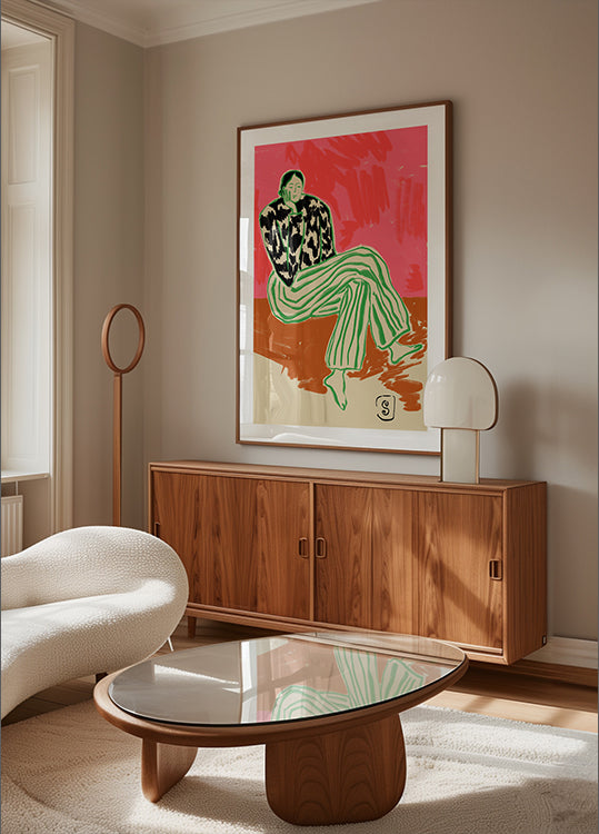 Calm Woman Portrait Poster