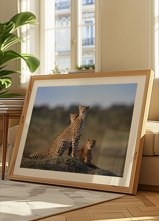 Cheetahs Family Poster