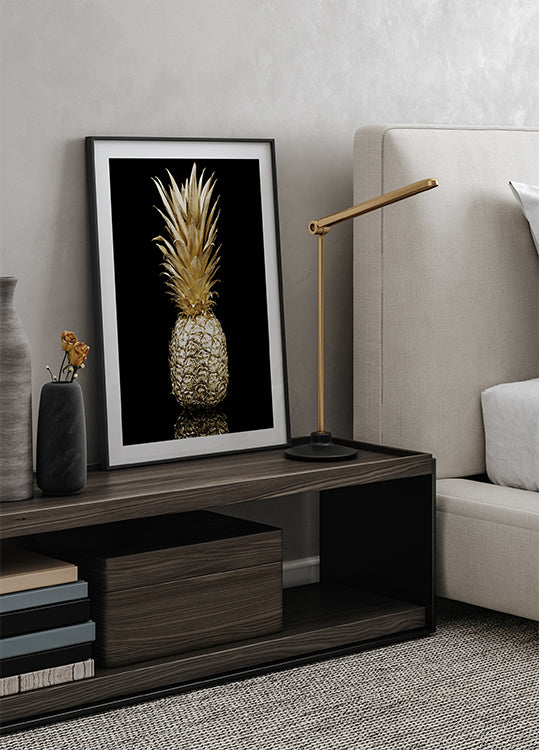 Golden Pineapple Poster