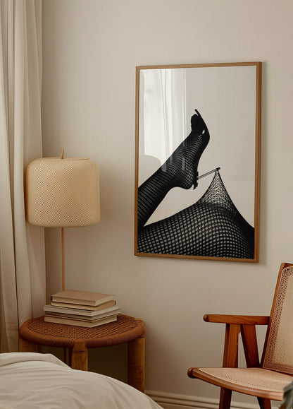 Fishnet Tights and High Heels Poster