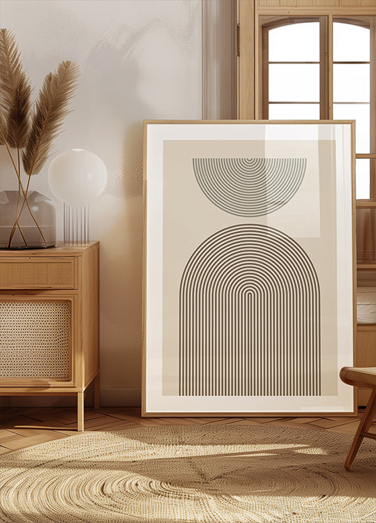 Modern Arch Geometry Poster